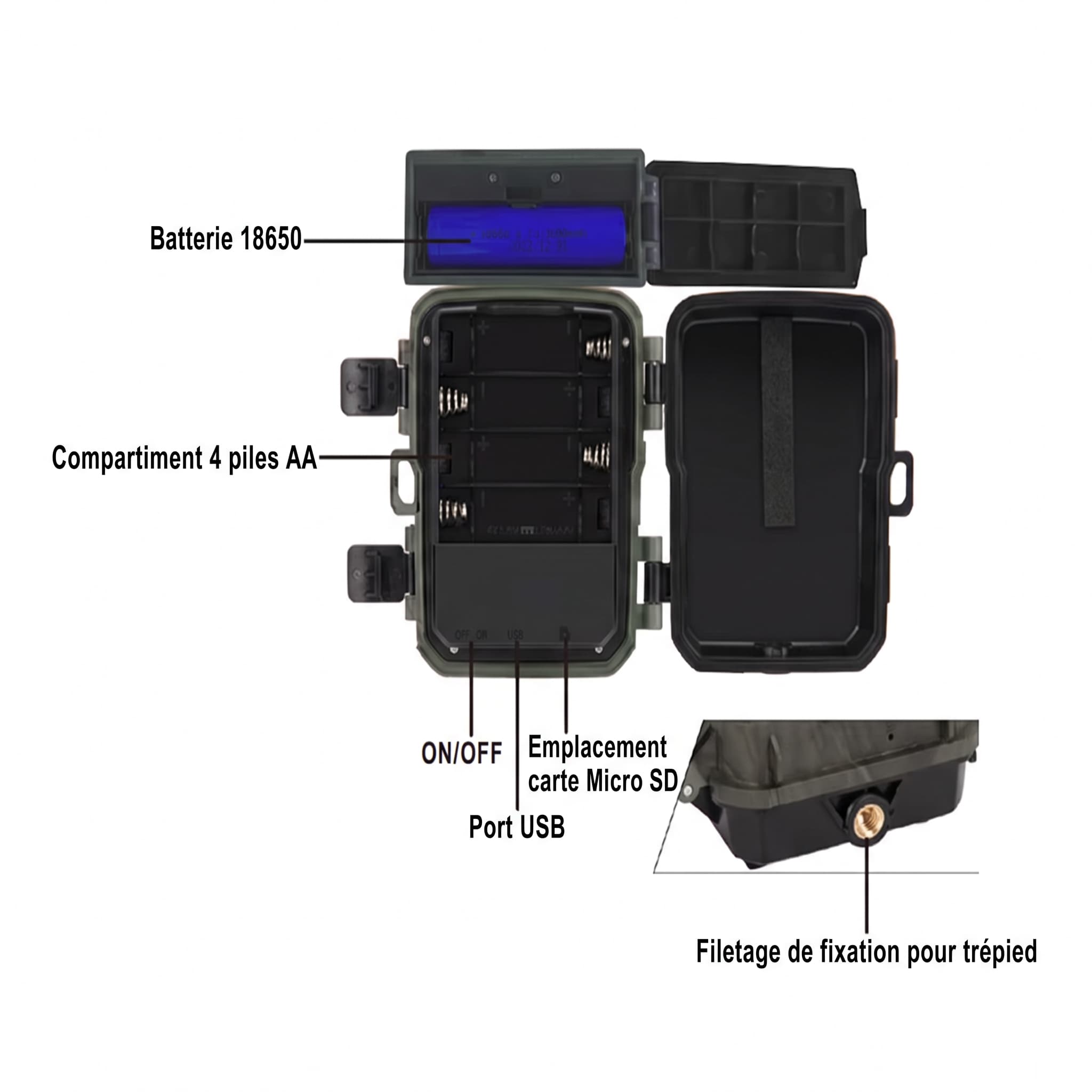 WildTrail H10 – Caméra Chasse Solaire Sans Abonnement 